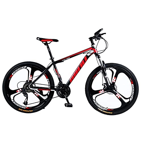 Bicicletas de montaña : NZKW Bicicleta Bicicleta de montaña Ruedas de 26 Pulgadas Bicicleta para Adultos, 21 (24, 27) Velocidades Bicicleta Trek, Freno de Disco Doble Horquilla de suspensión Bicicletas antidesl