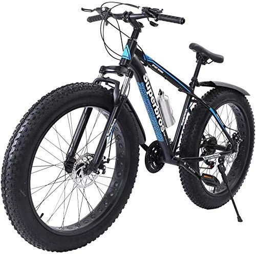 Bicicletas de montaña : SYCY Fat Tire Bicicleta de montaña para Hombre Ruedas de 26 Pulgadas Ruedas Anchas de 4 Pulgadas de Ancho MTB para Terreno, Arena, Playa o colinas Nevadas