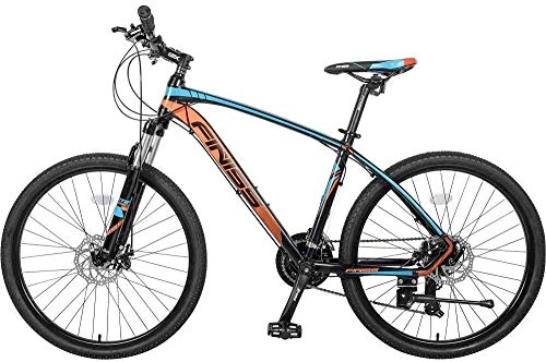 Bicicletas de montaña : SYCY Mountain Bikes 26 Bicicleta de montaña de Aluminio Bicicleta de montaña de 24 velocidades con Horquilla de suspensión-Naranja