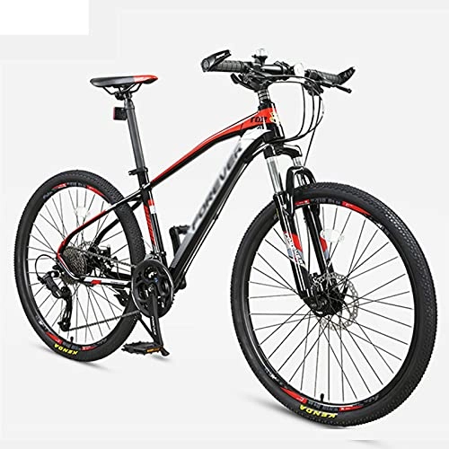 Bicicletas de montaña : WANYE Bicicleta De Montaña De Aluminio De 27, 5 '' Velocidades 27 / 30 con Freno De Disco De Aceite red-30speed