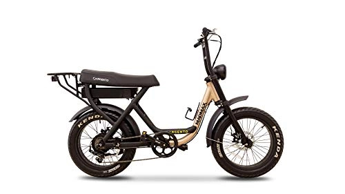 Bicicletas eléctrica : Argento Bicicleta eléctrica plateada Madmax ruedas Fat, Unisex Adulto, Negro, 57