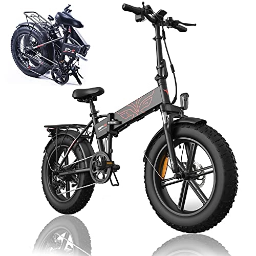 Bicicletas eléctrica : CuiCui Bicicleta Eléctrica para Adultos MTB de Neumáticos Gruesos de 750 W con Batería de Iones de Litio Extraíble 48V 17AH y Doble Absorción de Impactos, Negro