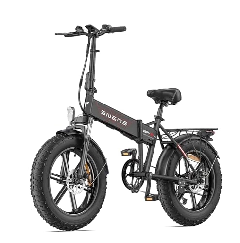 Bicicletas eléctrica : ENGWE Bicicleta Electrica Plegable Bici Electricas Adulto | 20"×4.0" Fat Tire | Motor de 250W | 25KM / H | 48V 13Ah Batería | 7 Velocidades | E Bike Todo Terreno EP-2 Pro EU (Negro)