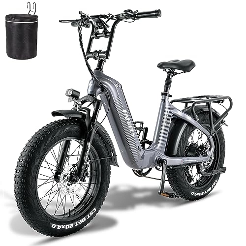 Bicicletas eléctrica : Fafrees Bicicleta eléctrica de montaña para mujer F20 Master E de 20 pulgadas, bicicleta eléctrica de trekking de 48 V / 22, 5 Ah / 1080 Wh, batería eléctrica, 60 N.m, bicicleta eléctrica Shimano 7S,