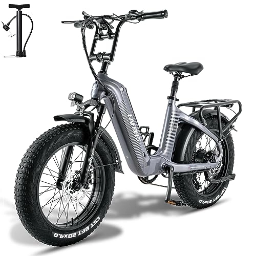 Bicicletas eléctrica : Fafrees Bicicleta eléctrica oficial F20 Master E Bike para mujer, batería de 48 V / 22, 5 Ah / 1080 Wh, bicicleta eléctrica para hombre de montaña de 60 N.m, 100-160 km, asiento de suspensión Shimano 7S,