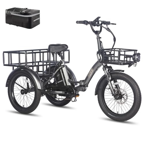 Bicicletas eléctrica : Fafrees Bicicleta plegable oficial F20 Mate Fat bicicleta eléctrica de carga de 20 pulgadas 48 V 18, 2 Ah batería, frenos de disco hidráulicos bicicleta eléctrica, bicicleta de carga eléctrica de 180
