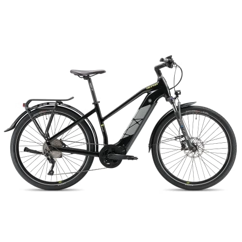 Bicicletas eléctrica : HEPHA Trekking 7 Bicicleta eléctrica, Unisex Adulto, Negro, M-46cm