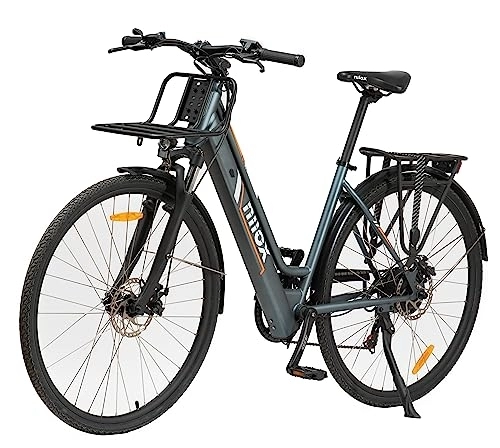 Bicicletas eléctrica : Nilox 30nxebclv1 Ebike, Adultos Unisex, Gris, Talla única