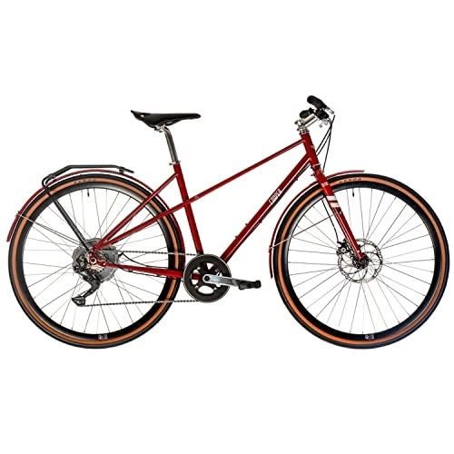 Bicicletas eléctrica : TechniBike Cooper Cl-7e Bicicleta eléctrica, Adultos Unisex, Rojo, Rahmenhöhe: 48
