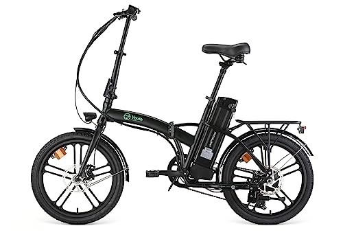 Bicicletas eléctrica : Youin Amsterdam Bicicleta Plegable 3 en 1, Autonomía 45km, Motor 250W, Batería Extraíble, Cambio Shimano 7 Velocidades.