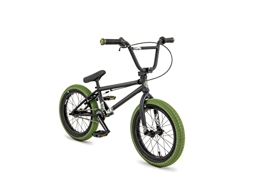 BMX : FLYBIKES Neo Bicicleta Completa, Unisex-Youth, Flat Black, 16 Pulgadas