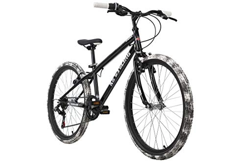 BMX : KS Cycling Crusher Bicicleta Infantil, Altura, Color, Unisex niños, Negro-Blanco, 24 Zoll, 31 cm
