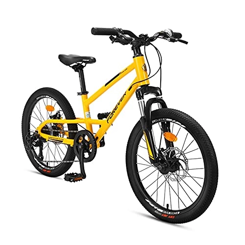 BMX : ZXQZ Bicicleta Infantil Freestyle Boy's Girl, Bicicleta de Confort con Estabilizadores y Timbre, 20 '' / 8 Velocidades (Color : Yellow)
