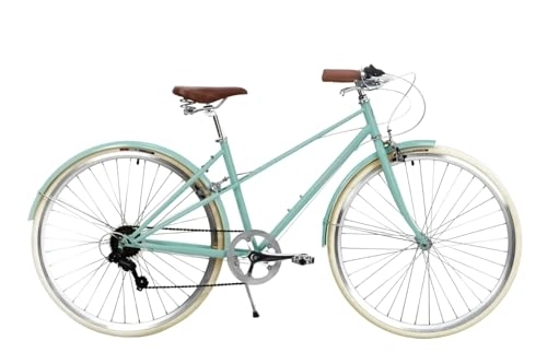 Paseo : Bobbin Hummingbird - Bicicleta vintage para adultos, bicicleta para hombre y mujer, S / M verde (neumáticos crema arándanos)..