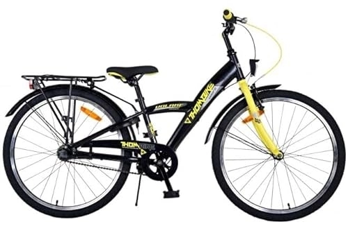 Paseo : Volare Thombike - Bicicleta infantil (24 pulgadas, 3 velocidades), color amarillo