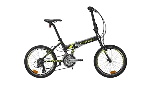 Plegables : Bicicleta plegable Atala Tender de 20 pulgadas, negro / naranja, 21 V