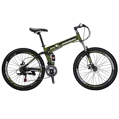 Plegables : HYLK Bicicletaplegable, 26pulgadas Frenos de Disco cómodos y Ligeros de 21 velocidades Adecuadopara Unisex de 5'2"a 6 'Plegable Unisex (2)