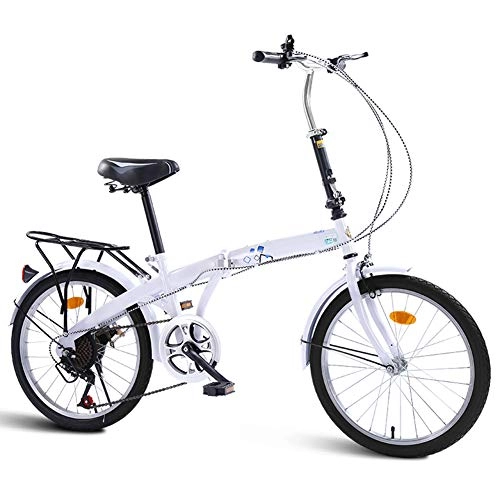 Plegables : JI TA Bicicleta Plegable, 20 Pulgadas Bicicleta Juvenil, Bicicleta Adulto, Bici para Hombre y Mujerc, 7 Velocidades Velocidad Variable Bicicleta
