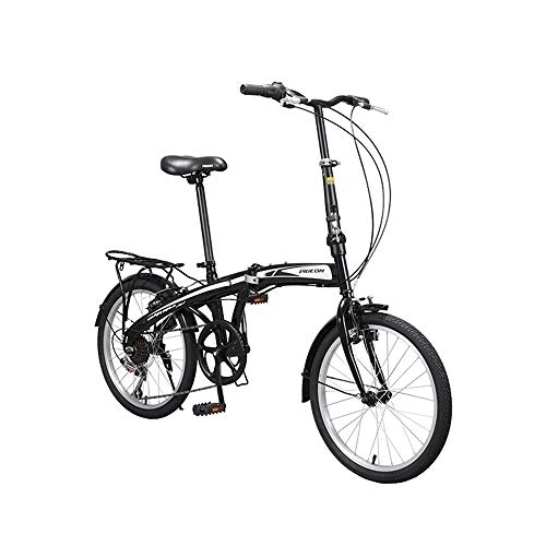 Folding Bike : Bike Foldable Bicycle 7 Variable Speed 20 Inches City Male And Female Adults Student Teens Child Over 10 Years Old Boy Girl Bicycle Leisure City Small Highway Car Red White Black Pink