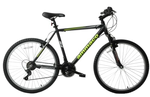 Mountain Bike : Ammaco Escape 26" Wheel Mens Black 19" Alloy Frame Hardtail Mountain Bike