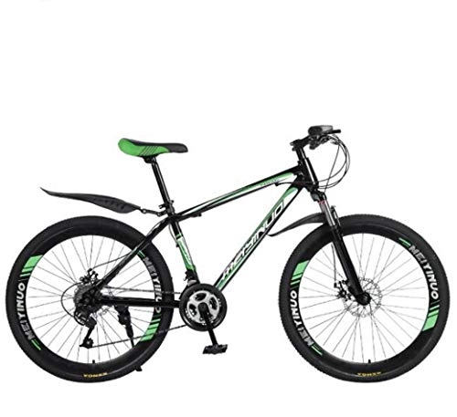 Mountain Bike : Chenbz 26In 21Speed Mountain Bike for Adult, Lightweight Carbon Steel Full Frame, Wheel Front Suspension Mens Bicycle, Disc Brake (Color : B, Size : 27Speed)