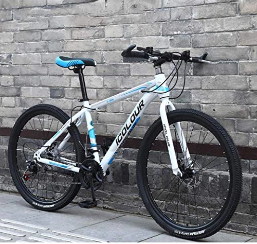 Mountain Bike : Chenbz Outdoor sports 26" Mountain Bike for Adult, Lightweight Aluminum Frame, Front And Rear Disc Brakes, Twist Shifters Through 21 Speeds (Color : A, Size : 21Speed)