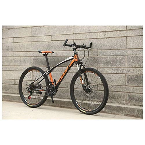 Mountain Bike : Chenbz Outdoor sports ForkSuspension Mountain Bike with 26Inch Wheels, HighCarbon Steel Frame, Mechanical Disc Brakes, And 2130 Speeds Drivetrain (Color : Black, Size : 27 Speed)