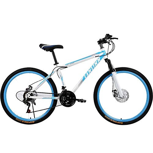 Mountain Bike : Chenbz Outdoor sports Hard tail mountain bike, 26 inch 21 speed double disc brake hard tail offroad adult outdoor riding (Color : B)