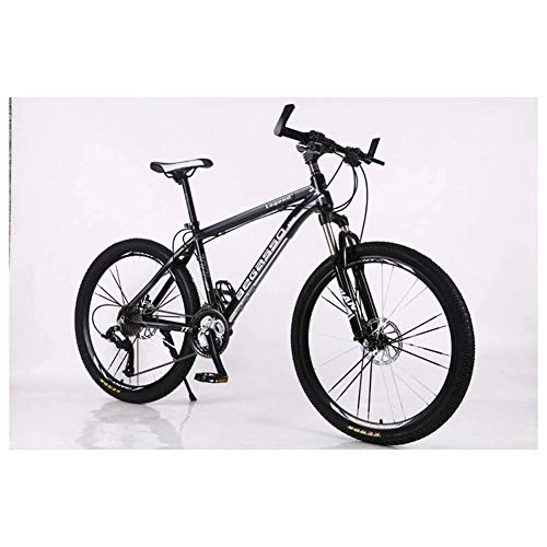 Mountain Bike : Chenbz Outdoor sports Moutain Bike Bicycle 27 / 30 Speeds MTB 26 Inches Wheels Fork Suspension Bike with Dual Oil Brakes (Color : Black, Size : 27 Speed)