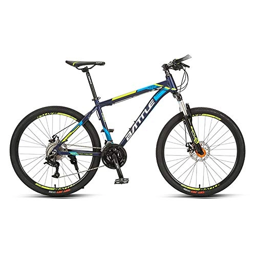 Mountain Bike : Cross-Country Bike, Road Bike, 26-inch Tires, 27-Speed, Aluminum Alloy Frame, Line Disc Brake Bike, Suitable for Adults / C