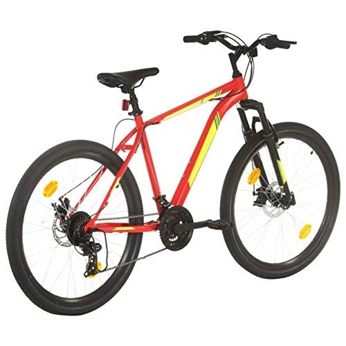 Mountain Bike : Festnight Mountain Bike 27.5 Inch Bicycle 21 Speed Wheel 50 cm Adult Mountain Bike Red Mountain Bikes for Adults