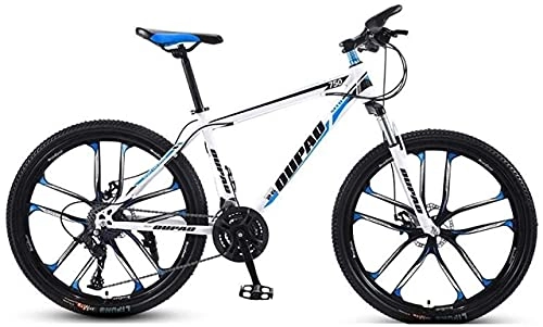 Mountain Bike : HUAQINEI Mountain Bikes, 24-inch mountain bike aluminum alloy cross-country lightweight variable speed youth male and female ten-wheel bicycle Alloy frame with Disc Brakes