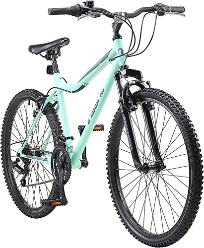 Mountain Bike : Insync Breeze Womens MTB Mountain Bike, Front Suspension, 26-Inch Wheels, 16-Inch Frame, 18 speed Shimano gearing and Shimano Revoshift,  Mint Green Colour