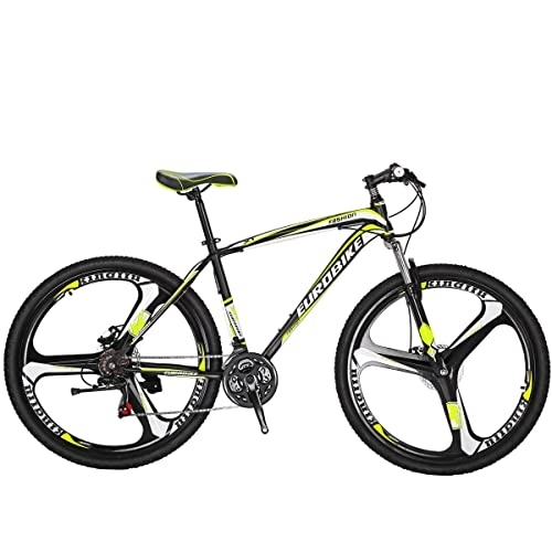 Mountain Bike : JMC Mountain Bike X1 27.5inch MTB Dual Disc Brake Bicycle (K-YELLOW)