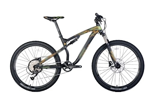 Mountain Bike : KIOOS Mens Bicycle Outdoor Riding Aluminum Alloy Bicycle Soft Tail Variable SpeedDouble Disc Brake Adult Off-Road Mountain Bike