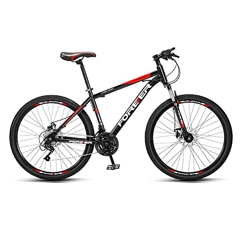 Mountain Bike : MDZZYQDS 24 Inch Adult Mountain Bike, Front and Rear Disc Brake, 21 Speed Dual Disc Brakes Front Suspension Bicycle for Men - Bicycle for Boys, Girls, Men and Women