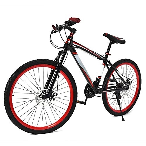 Mountain Bike : Mountain Bicycle，26inch 21 Speed Dual Disc Brake Damping Mountain Bike Adults Teenagers