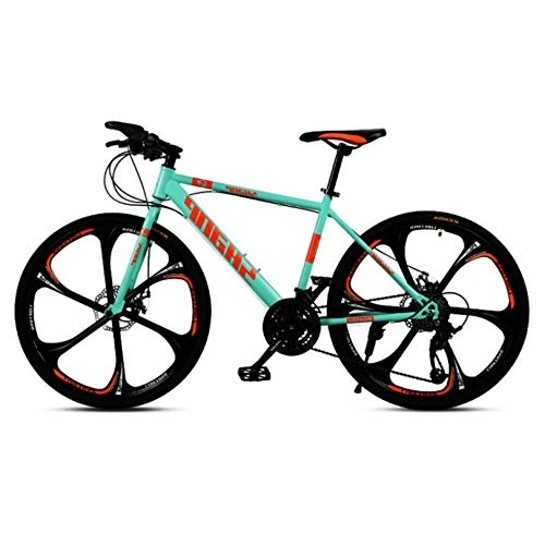 Mountain Bike : TRGCJGH Adult Mountain Bike, High Carbon Steel Outroad Bicycles, 21-Speed Bicycle Full Suspension MTB ​​Gears Dual Disc Brakes Mountain Bicycle, E-30speed