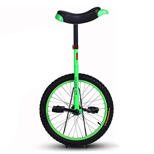 Unicycles : aedouqhr 24 In Wheel for Unisex Adults / Tall Teenagers Legs Workout, Cycling Pedal Bike with Comfortable Seat, for Beginner to Intermediate Riders (Color : Green, Size : 24inch wheel)
