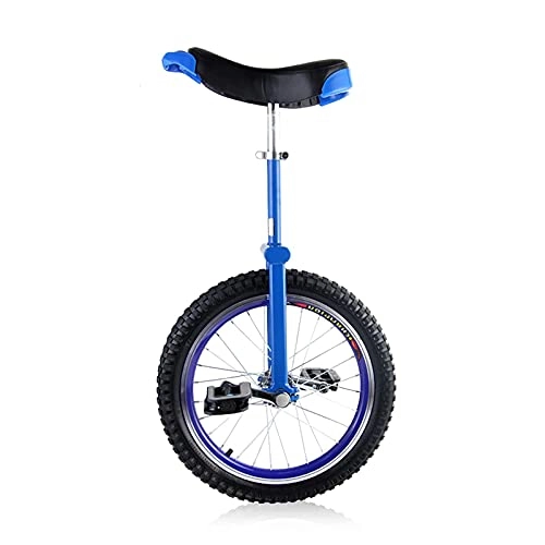 Unicycles : aedouqhr Blue Unicycle for Kids / Adults Boy, 16" / 18" / 20" / 24" Leakproof Butyl Tire Wheel, for Cycling Outdoor Sports Fitness Exercise Health, 20"(50Cm)