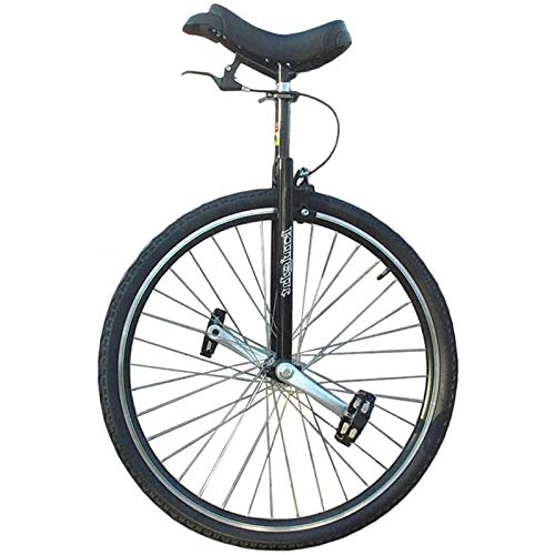 Unicycles : aedouqhr Unicycle Adults / Professionals Big 28inch, Men / Teenagers / Beginners One Wheel Uni-Cycle, Steel Frame, Load 150kg / 330lbs (Color : Black)
