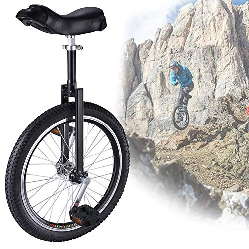 Unicycles : aedouqhr Unicycle Black 20 / 18 / 16inch Beginner Unicycle for Fun Fitness, Adults Kids Teenagers Adjustable Heright Balance Cycling, with Alloy Rim (Size : 16inch)