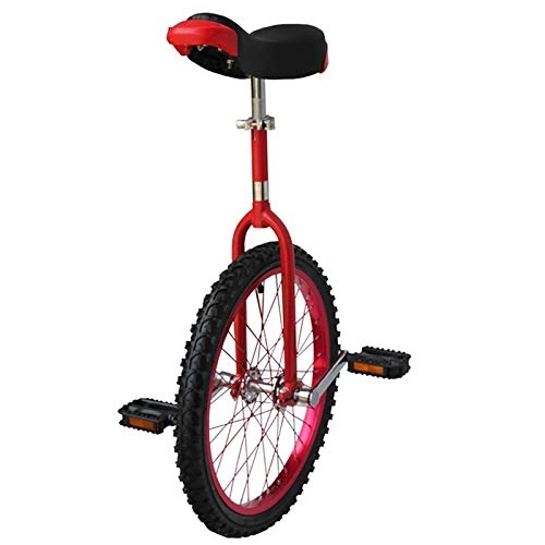 Unicycles : AHAI YU Best gifts, 16inch Wheel Unicycle for Kids / Child / Boys, Outdoor Sports Balance Cycling, Free Stand Bike Unicycles with Skidproof Tire& Stand (Color : RED)