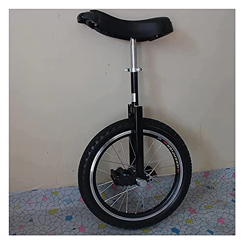 Unicycles : Unicycles for Adults Kids, 18 Inches With Height-adjustable Seat Wheel, Strong And Durable Adult's Trainer, Quick Release Exercise Bike Bicycle ( Size : 18 inch black )