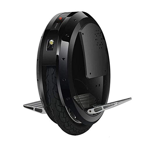 Unicycles : ZDDOZXC Electric Unicycle, 800W 16km / h, Electric Scooter, 28km Range with Bluetooth, LED Lights and Silicone Leg Pad, E-Scooter Unisex Adult, Black
