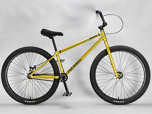 BMX : Mafiabikes Wheelie Bike 26 Zoll BMX Fahrrad Street Park Blackjack Medusa (Gold)