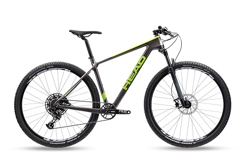 Mountainbike : HEAD Unisex – Erwachsene Trenton 1.0 Mountainbike, grau metallic / grün, 48