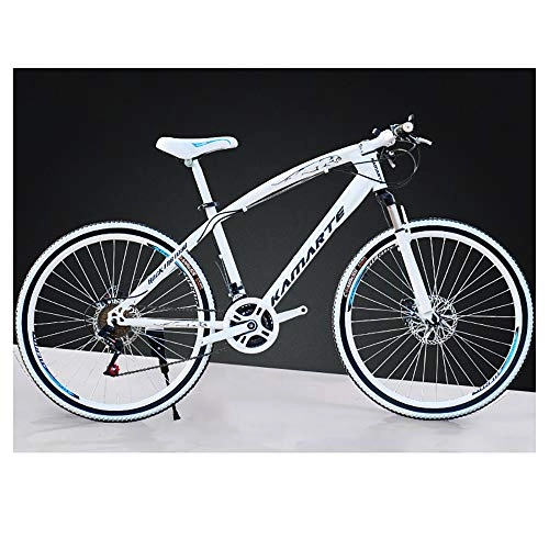 Mountainbike : Link Co Mountainbike 26 Zoll Geschwindigkeit Doppelscheibenbremsen Radfahren Fahrrad EIN Rad, White