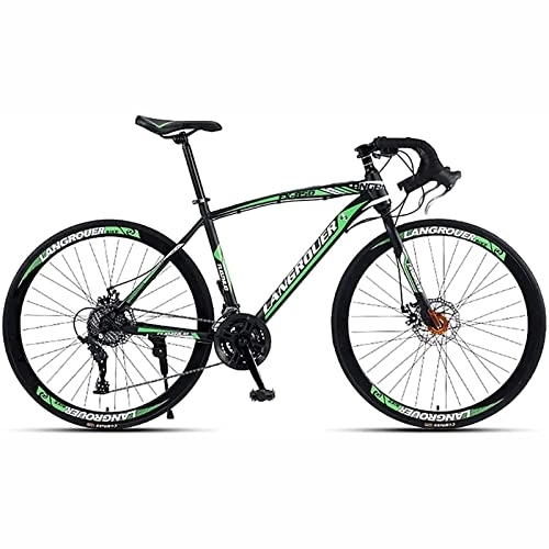 Mountainbike : PhuNkz Mountainbike Erwachsener, 26 -Zoll -Räder, Kohlenstoffstahl Mountainbike 21 / 24 / 27 / 30 Speed Bicycl / Green / 30 Speed