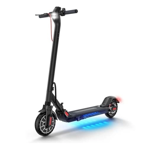 Electric Scooter : 4Move Adult E-Scooter 350W Motor, Offroad Electric Scooter, Fast Foldable Scooters Speed Adjustable with App Control, 8.5’’ Solid Wheels Commuter Scooter, 35km Long Range, Black